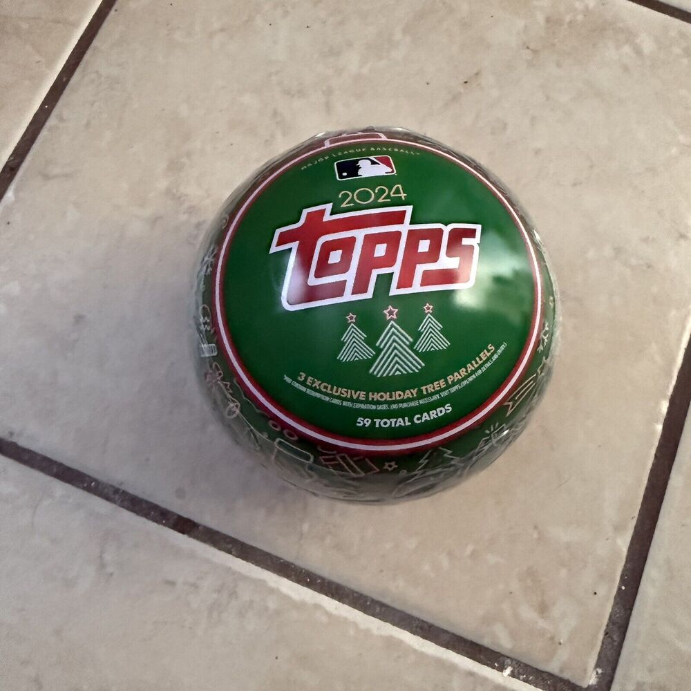 2024 Topps MLB Holiday Baseball Trading Card Tin